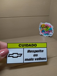 Adesivo Respeite os mais velhos Chevrolet