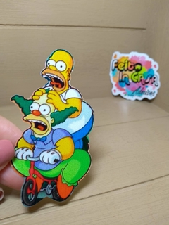 Adesivo Homer e Krusty