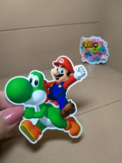 Adesivo Mario e Yoshi