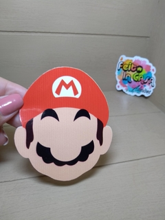 Adesivo Rosto Super Mario