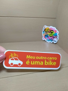 Adesivo Meu outro carro é uma bike