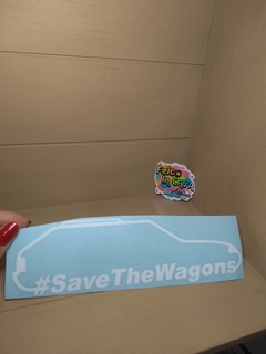 Adesivo em Recorte Save the Wagons