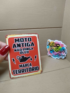 Adesivo Moto Antiga não pinga óleo