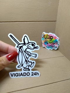 Adesivo Interno Zé Buscapé Vigiado 24h