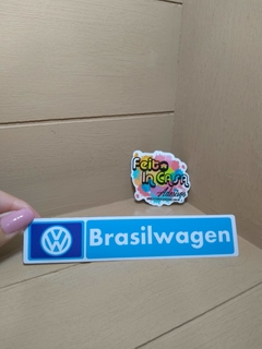 Adesivo Interno Concessionária Volkswagen Brasilwagen 14cm