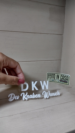 Adesivo DKW Des Knaben Wunsch "O desejo do menino" Branco