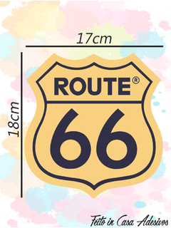 Adesivo Route 66 18cm