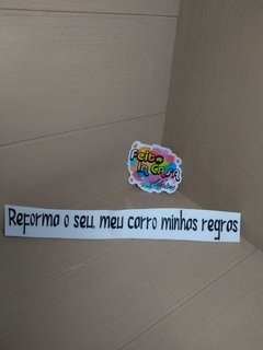 Adesivo em Recorte Reforma o seu