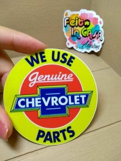 Adesivo Interno We use Chevrolet Genuine Parts
