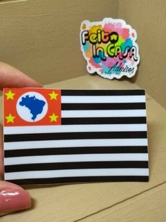 Adesivo Interno Bandeira estado São Paulo
