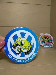 Adesivo Volkswagen Clube Fusca Amarelo