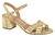 Sandalia 6291 Dorado Metal