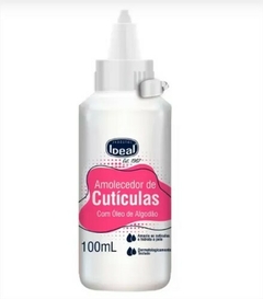 AMOLECEDOR DE CUTICULAS 100ML ALGODAO COM ALMOTOLIA - IDEAL