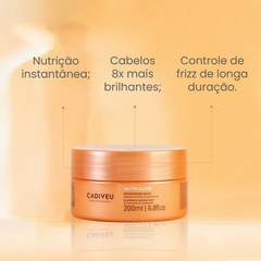 MÁSCARA CADIVEU NUTRI GLOW NUTRITIVA 200ML na internet