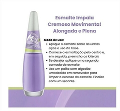 Esmalte Cremoso Roxo Alongada Plena Movimenta Impala Unhas na internet