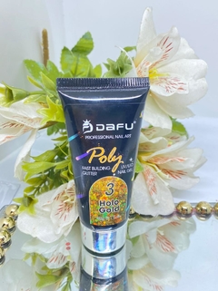 POLYGEL DAFU COM GLITTER 30ML -12 CORES - Amêndoa Cores