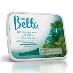 CERA DEPILATÓRIA QUENTE DEPIL BELLA - ALGAS COM MENTA 1KG