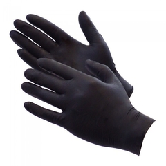 Guantes De Nitrilo Negro X 100 unidades varios talles.