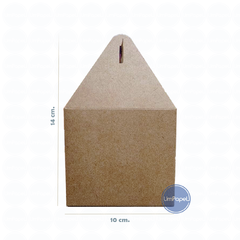 Caja Tipo Cajita Feliz Kraft 15x10x14 Cm. Delivery Pack X 10 Unidades - comprar online