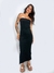 VESTIDO MIDI TUBINHO PRETO AMY