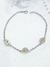 Pulsera plata y oro18kl - Joyas Maia