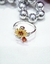 Anillo plata flor giratorio - tienda online