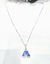 Cadena colgante plata cristal - tienda online