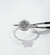 Anillo plata solitario - tienda online