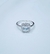 Anillo plata solitario cuadrado - comprar online