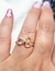 Imagen de Anillo plata rose gotas