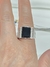 Imagen de Anillo hombre plata onix rectangular