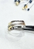 Anillo plata combinado - tienda online