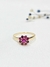 Anillo oro roseta rubies - comprar online