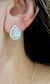 Aros plata gotas blanco - tienda online