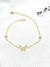 Pulsera mariposa plata dorado - comprar online