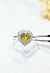 Anillo plata corazon citrino - comprar online