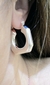 Aros argollas acero blanco - tienda online