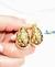 Aros gotas acero dorado - tienda online