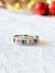 Anillo plata multicolores - comprar online