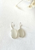 Aros argollas plata cuarzo blanco - comprar online