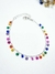 Pulsera plata multicolores - comprar online