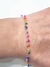 Pulsera plata multicolores - comprar online