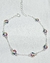 Pulsera plata multicolores - tienda online