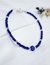 Pulsera ojito plata cristales azules - comprar online