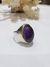 Anillo sello plata amatista - comprar online