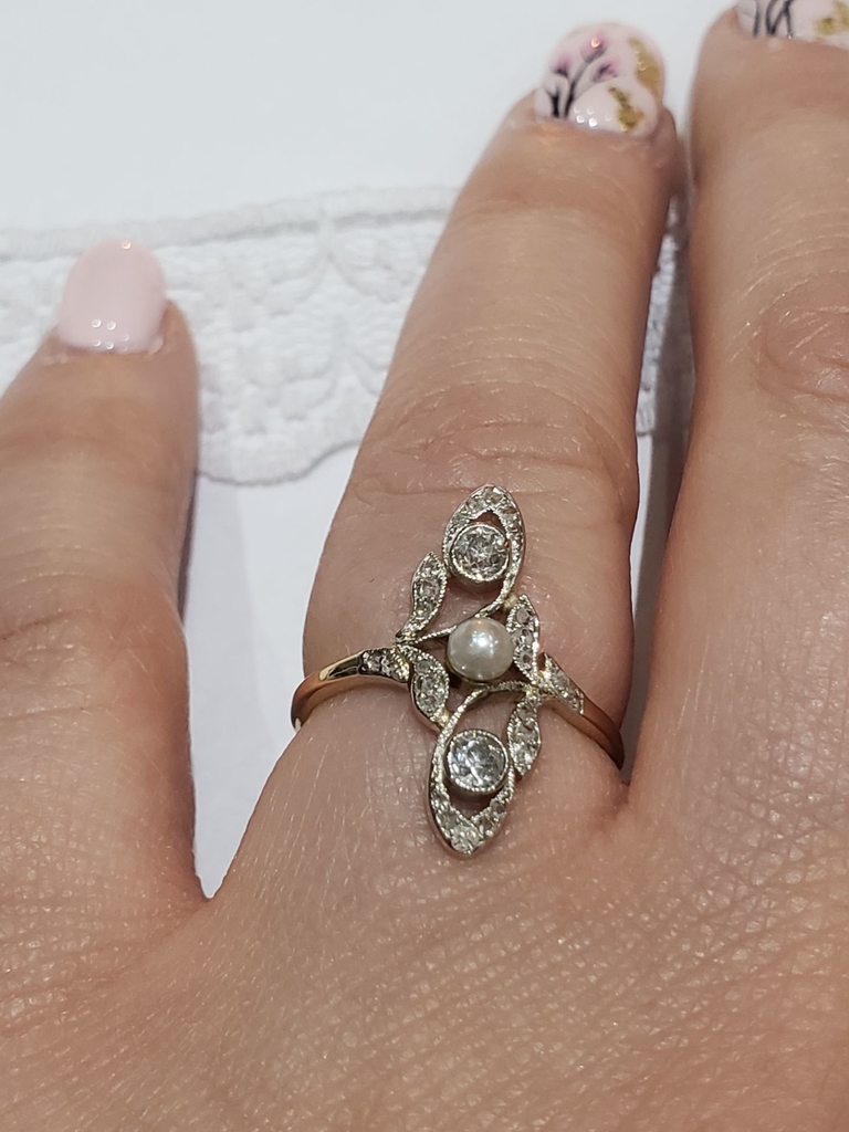 Anillo antiguo brillantes Comprar en Joyas Maia