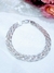 Pulsera plata trenzada