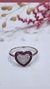 Anillo plata corazon