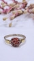 Anillo frutilla plata y oro18kl