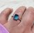 Anillo Plata Topacio Azul - comprar online